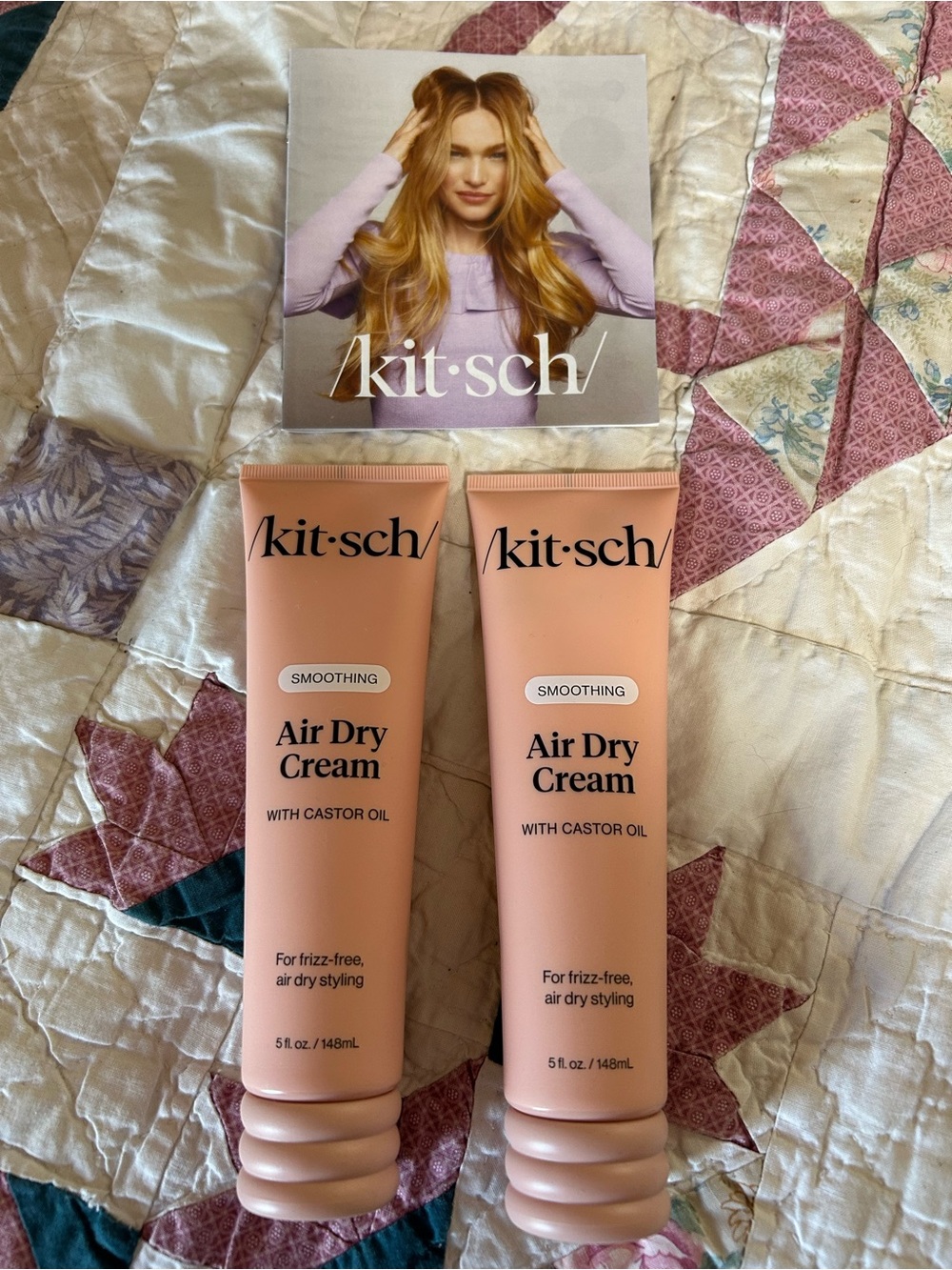 Kitsch Air Dry Cream Smoothing — 2 x 5 fl oz NEW